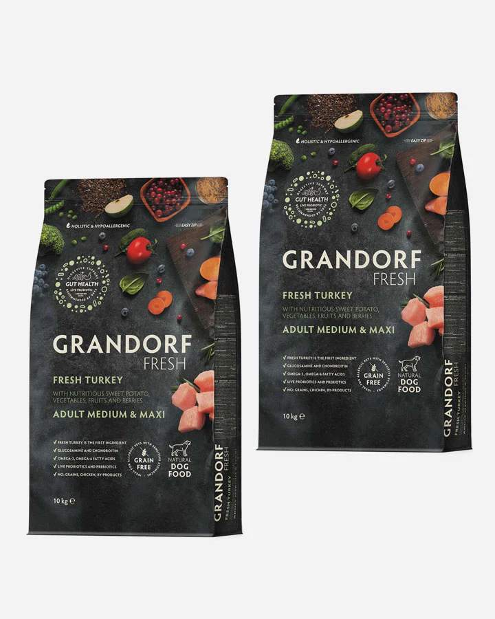 Grandorf Fresh Adult - Fräsch Kalkon och Kornfri - 2x10kg - Bild 2