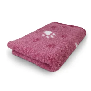 Hundfäll Big Foot Rosa Vit