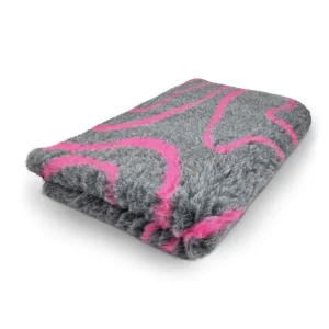 Hundfäll Swirl Mörkgrå Cerise