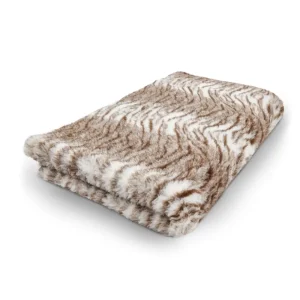 Hundfäll Tiger Naturvit Brun