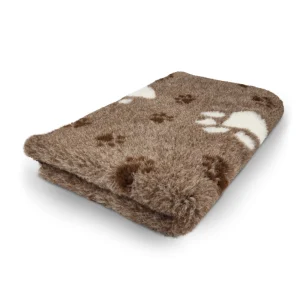 Hundfäll Big Foot Naturvit Brun