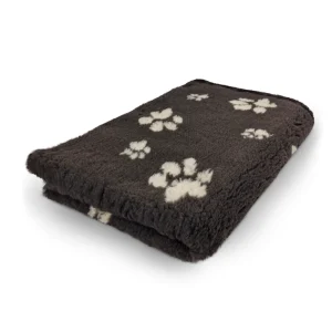 Hundfäll Dog Feet Mörkbrun Naturvit