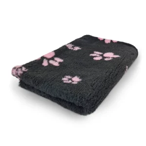 Hundfäll Dog Feet Svart Rosa
