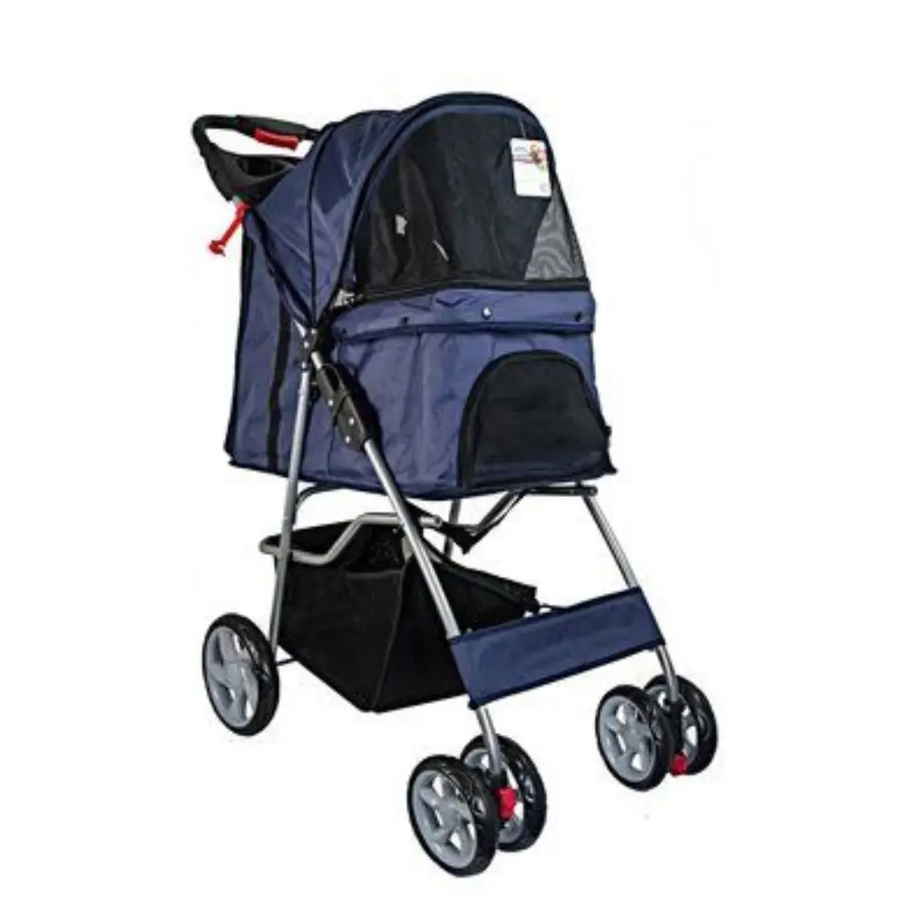 Hundstroller Mörkblå | 4-hjul - Bild 2