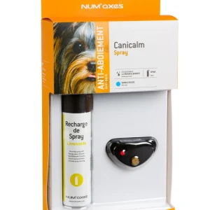 IKI/CANICALM SPRAY - Antiskallhalsband Citrondoft (Svart)
