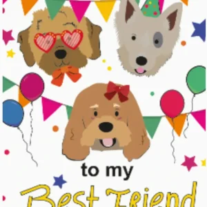 Ätbart Vykort Happy Birthday | Hundgodis Bacon