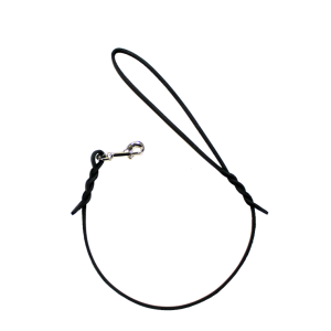 Svart Läderkoppel 60cm x 6mm | Pistolhake