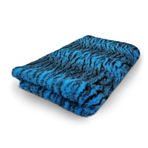 Hundfäll Tiger Aqua Svart