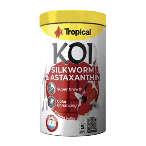 Tropical New Koi Silkworm & Astaxanthin Pellets Size S - 5 L