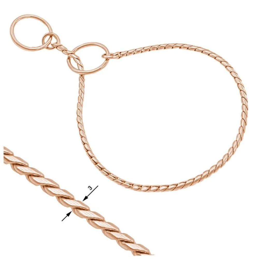 Snakelänk Rosé Guld 3mm | Finns i flera längder