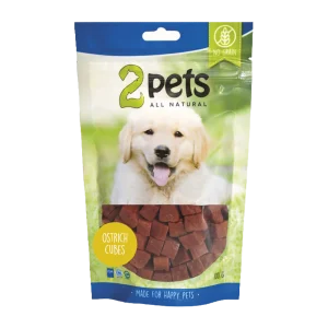 2PETS Dogsnack Ostrich/Struts Cubes
