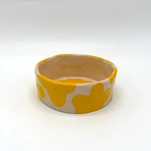 Wobbly x Barkalot Ceramic Bowl - Yellow Cow